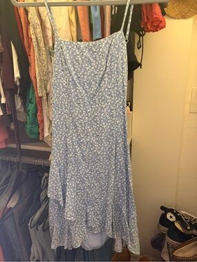 Princess Polly Light Blue Floral Slip Dress